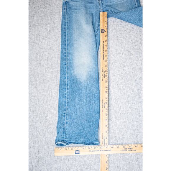 MOTHER denim LIL' The Rambler zip Flood Jeans Out of the Blue Petite 25 - Picture 7 of 14